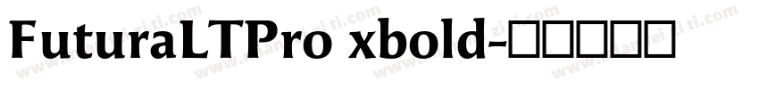 FuturaLTPro xbold字体转换